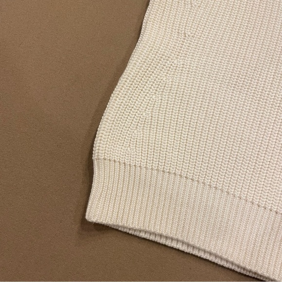 Talbots Short Sleeve Sweater With Button Detail on Shoulder New W Tag Size MP - Picture 2 of 9